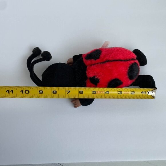 Vintage 1997 Ann Geddes Darker Skin Ladybug Plush Sleeping Doll, Red & Black - Picture 8 of 8